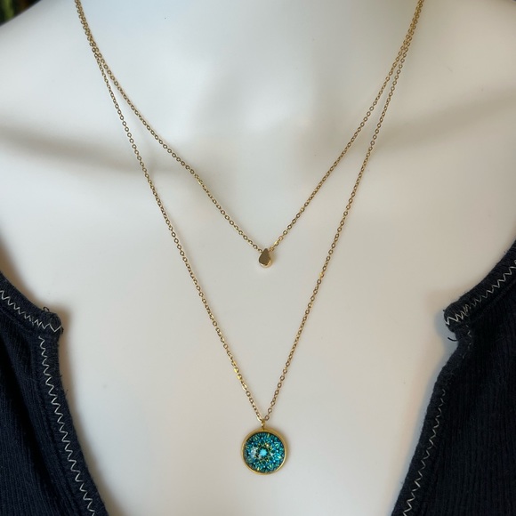 Elegant Mandala Minimalist Layered Necklace - Minimalist Classic Necklace - Picture 7 of 7